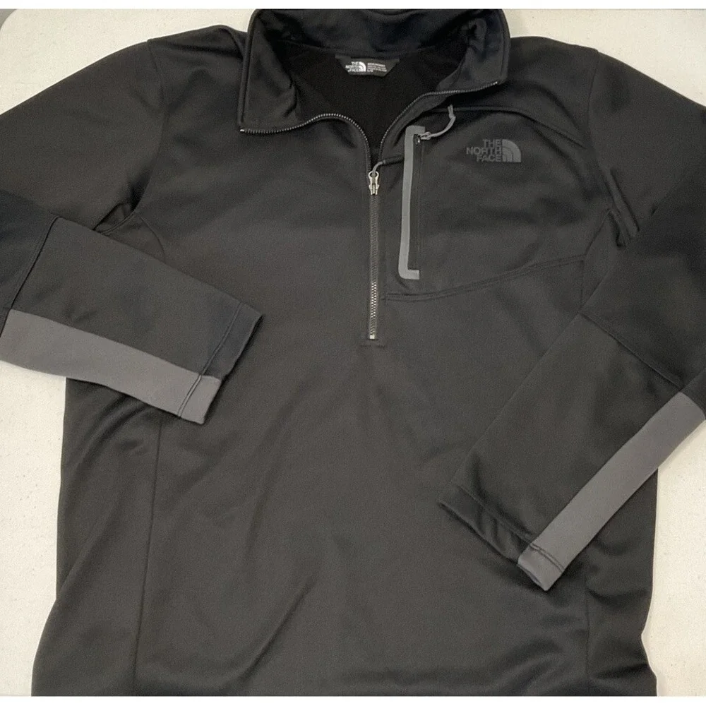 The North Face Pullover Cugo 1/2 Zip Fleece Lined‎ Sweatshirt Long Sleeve Sz L